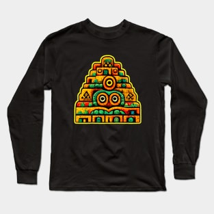 Mayan Pyramid Long Sleeve T-Shirt